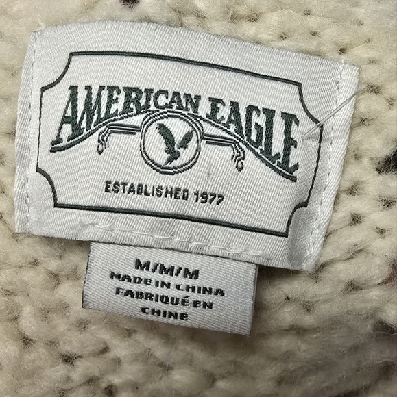 American Eagle Outfitters  Oversized Cream Crew Neck Sweater - Picture 7 of 7